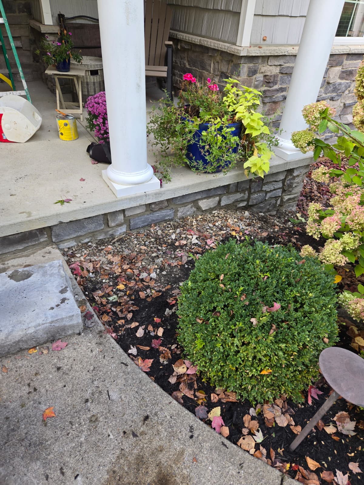 Porch repair, before